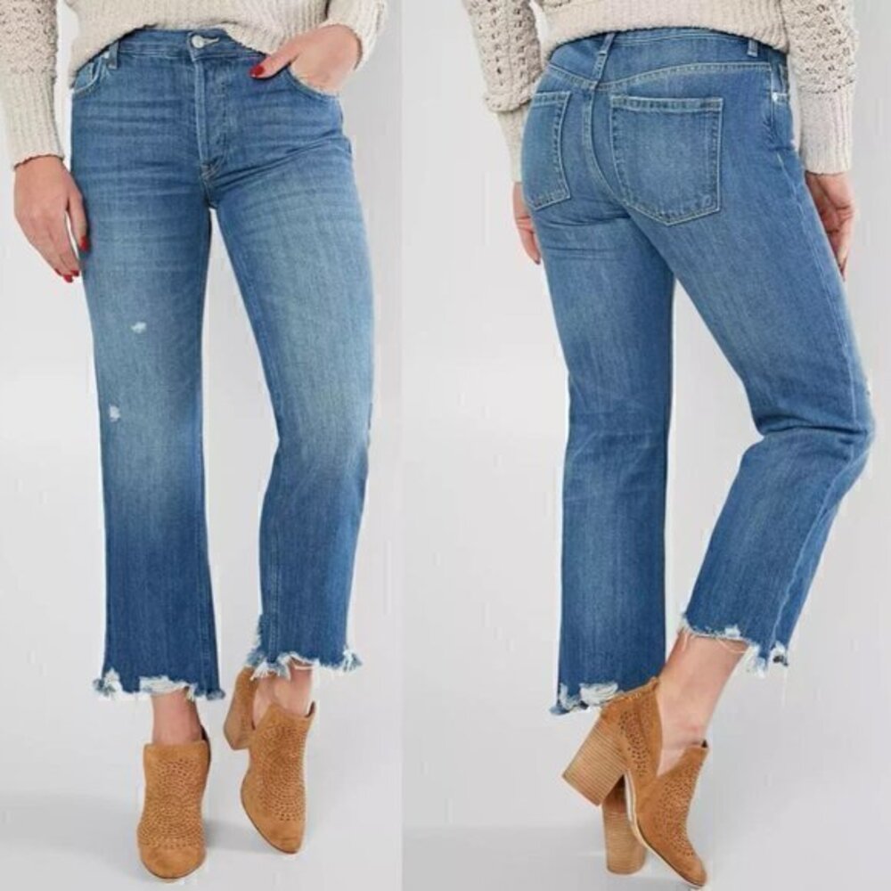 Free People High Rise Maggie Straight Jean Size 28 NWT